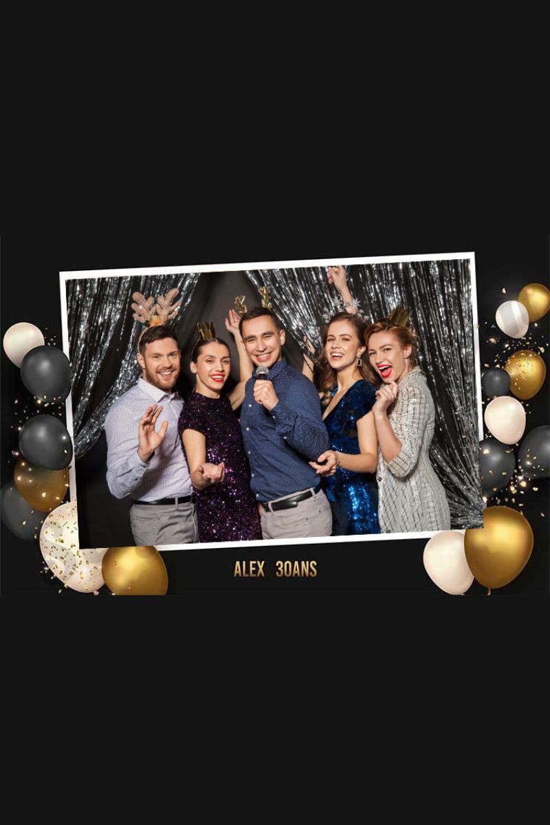 Photobooth l'Instant Events lors d'un anniversaire
